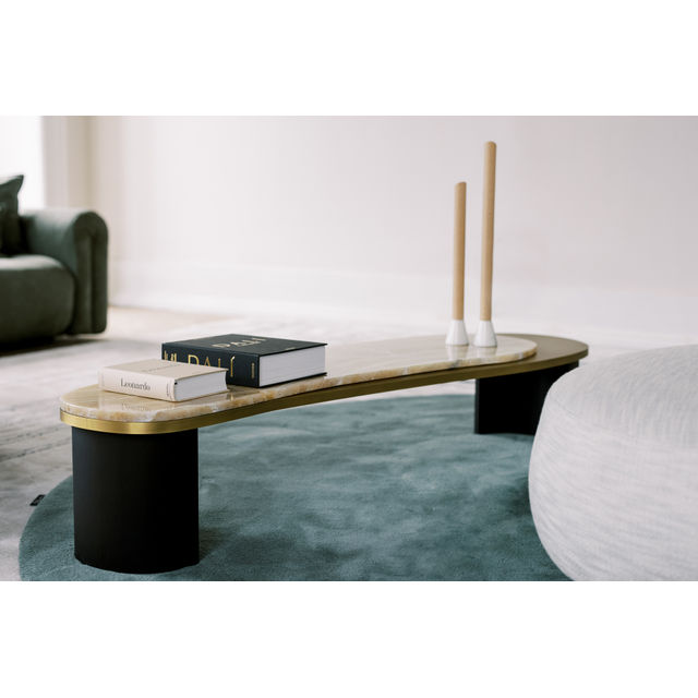 Armona Modern Coffee Table, Onyx