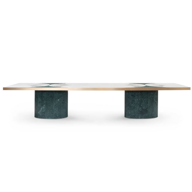 Biloba Dining Table, Marble