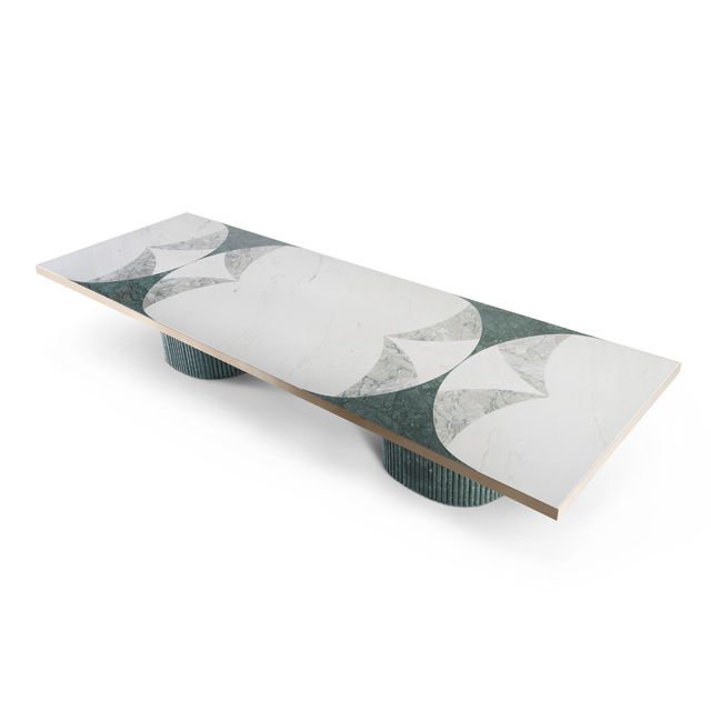 Biloba Dining Table, Marble