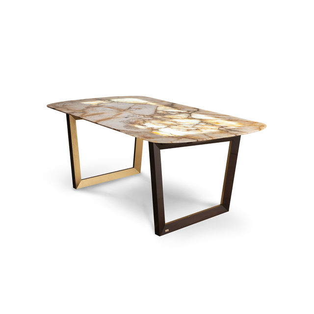 Olisippo Modern Dining Table, Patagonia Granite