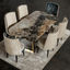 Olisippo Modern Dining Table, Patagonia Granite