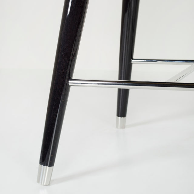 Mary Bar Stool, Black Leather