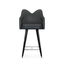 Mary Bar Stool, Black Leather