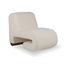 T50 Lounge Chair, White Wool Bouclé