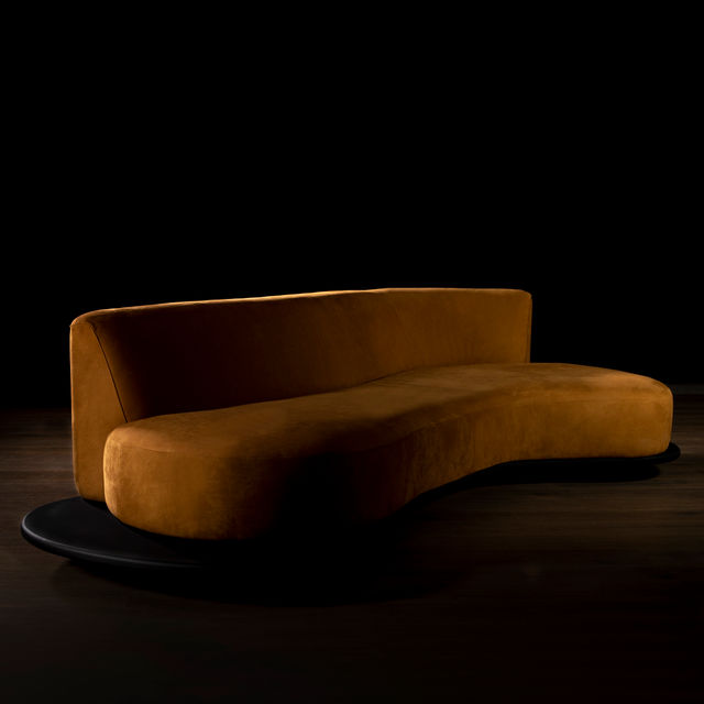 Galapinhos Leather Sofa, Caramel Nubuck