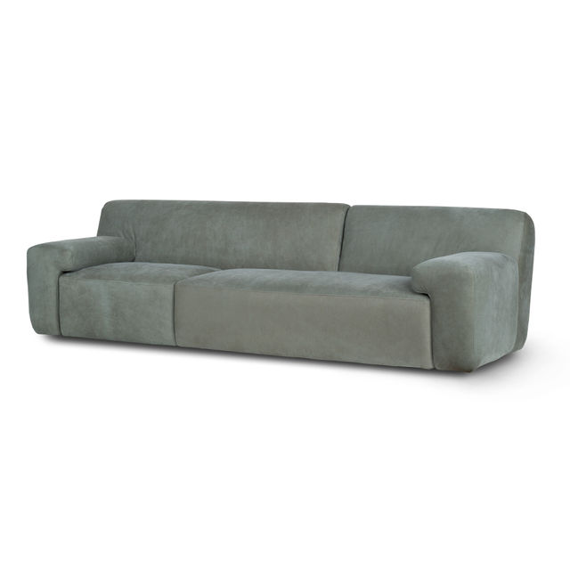 Almourol Sofa, Olive Green Leather