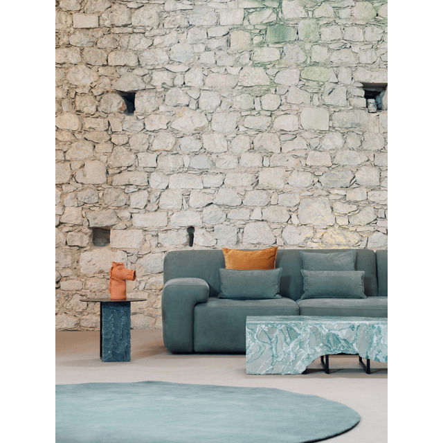 Almourol Sofa, Olive Green Leather