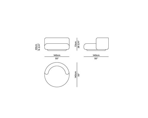 Technical details - Twins Outdoor Sofa