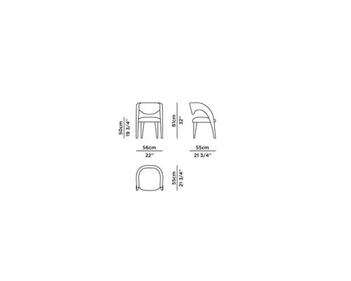 Technical details - Laurence Leather Dining Chairs