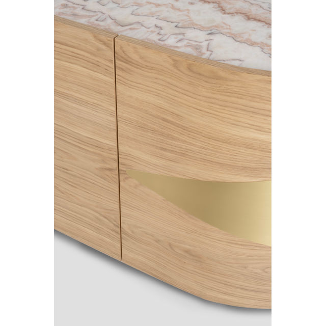 Olival Modern Sideboard, Rainbow Onyx