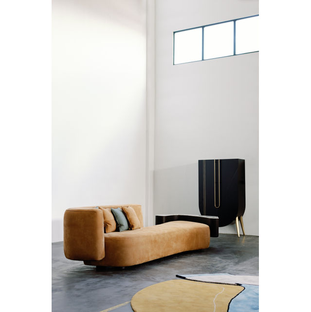 Galapinhos Leather Sofa, Caramel Nubuck