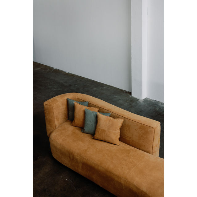 Galapinhos Leather Sofa, Caramel Nubuck