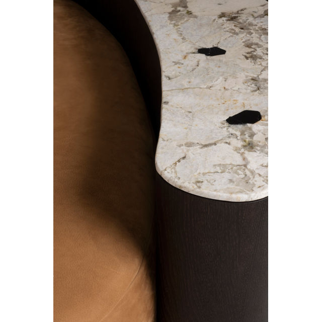 Galapinhos Leather Sofa, Caramel Nubuck