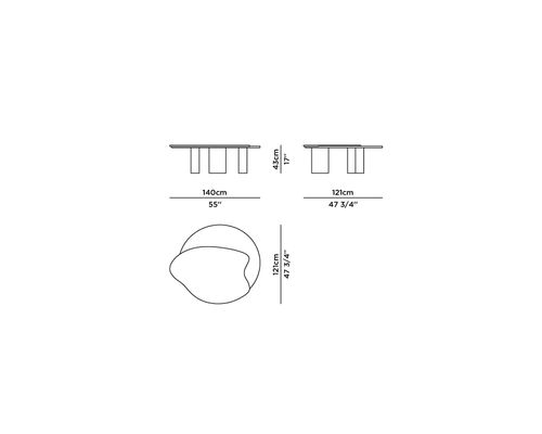 Technical details - Bordeira Modern Coffee Table