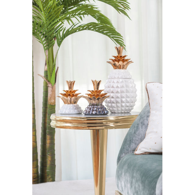 Pineapple Guadalupe Ceramic Pots Set/2