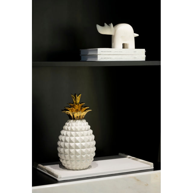 Pineapple Guadalupe Ceramic Pots Set/2