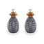 Pineapple Guadalupe Ceramic Pots Set/2