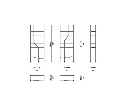 Technical details - Lage Bookcase Set/2