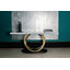 Armilar Console Table, Carrara Marble