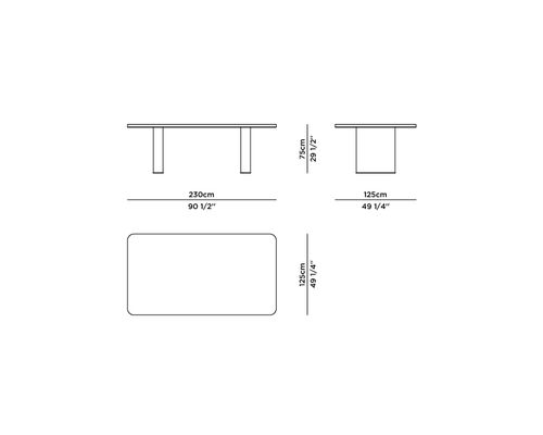 Technical details - Fall Marble Dining Table