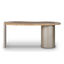 Armona Modern Desk, Miel Onyx