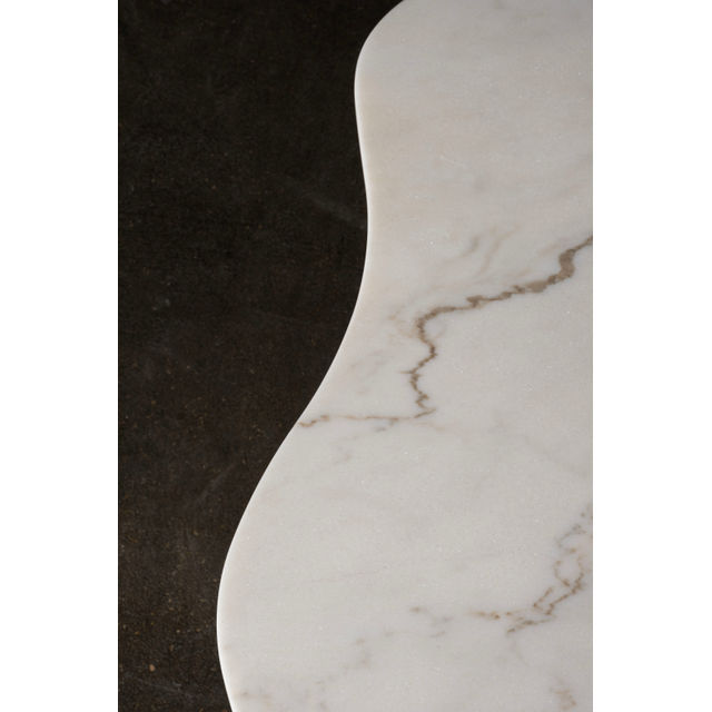 Dornes Modern Coffee Table, Calacatta Marble