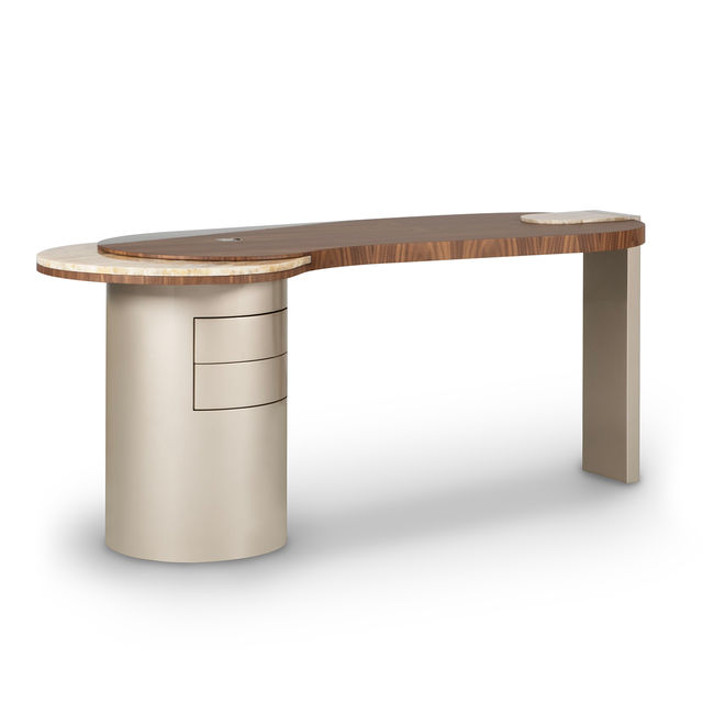 Armona Modern Desk, Shadow Onyx