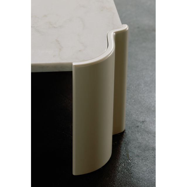 Salemas Marble Coffee Table, Calacatta Bianco