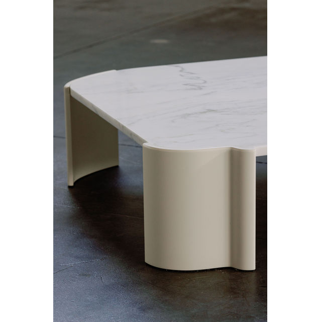 Salemas Marble Coffee Table, Calacatta Bianco