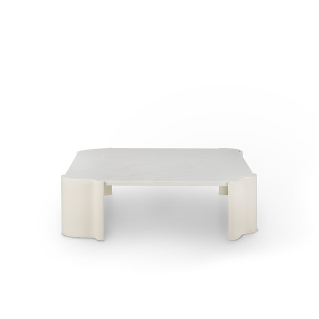 Salemas Marble Coffee Table, Calacatta Bianco