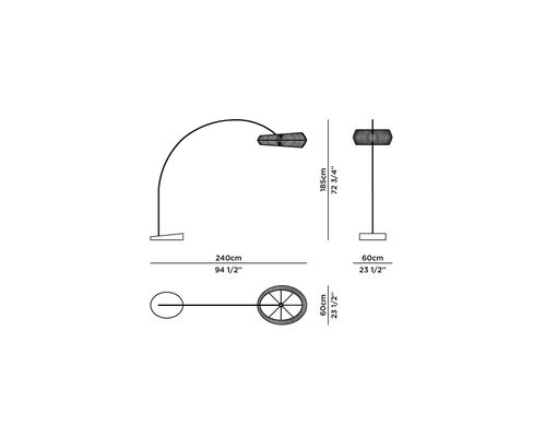 Technical details - Sublime Arc Floor Lamp