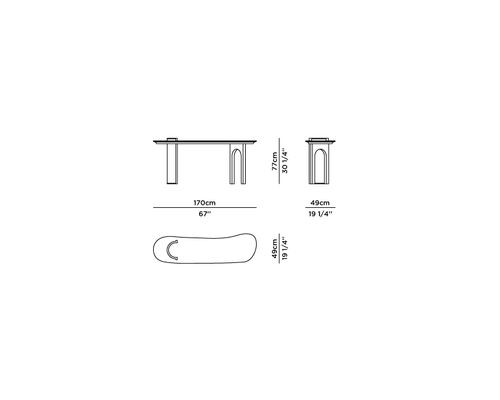 Technical details - Chiado Modern Console Table