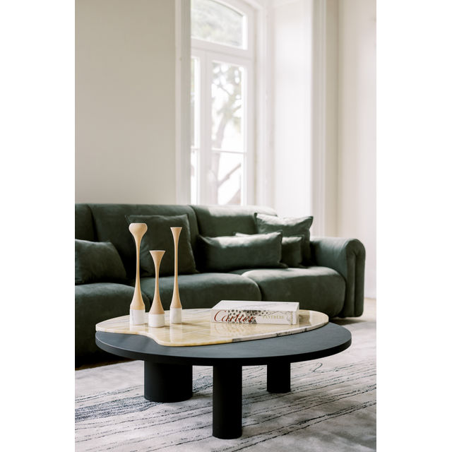 Bordeira Modern Coffee Table, Shadow Onyx