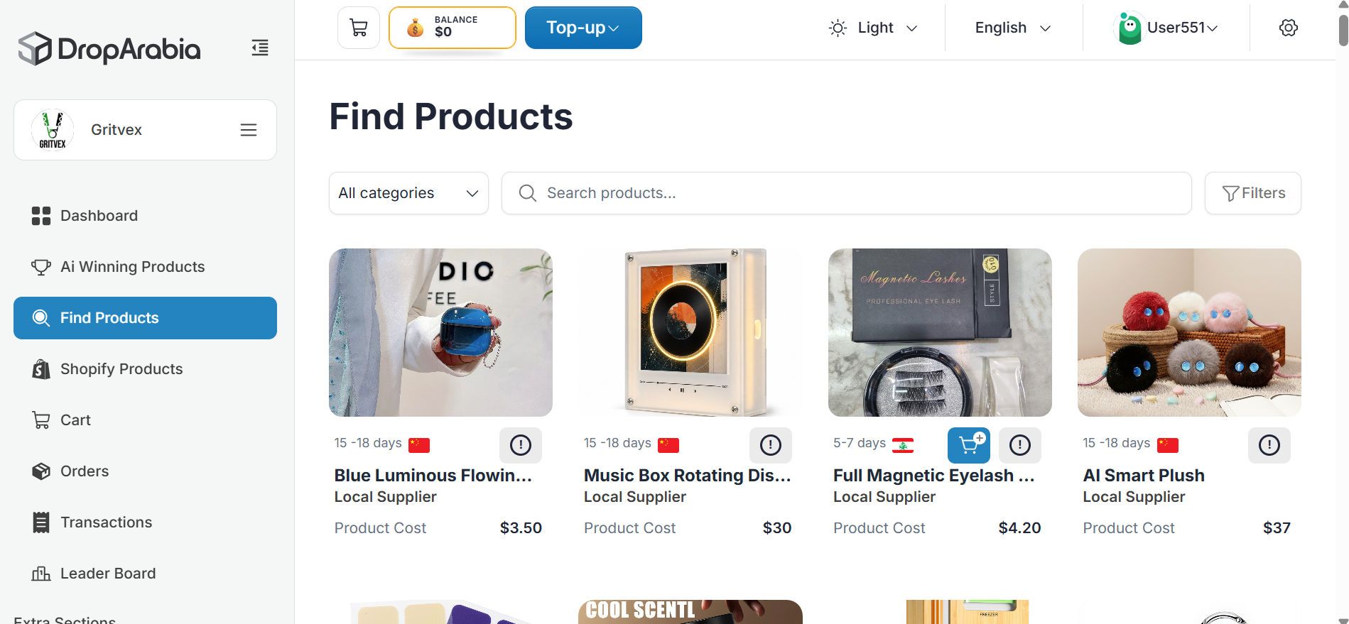 Find Products