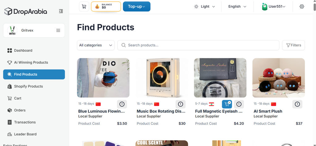 Find Products