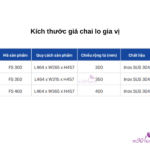 Kích thước kệ đựng gia vị chai lọ cao cấp