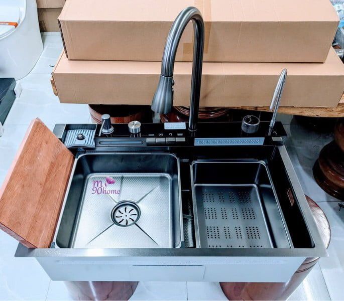 Bồn cọ chén bát lanh lợi nhiều chức năng Inox 304 cao cấp
