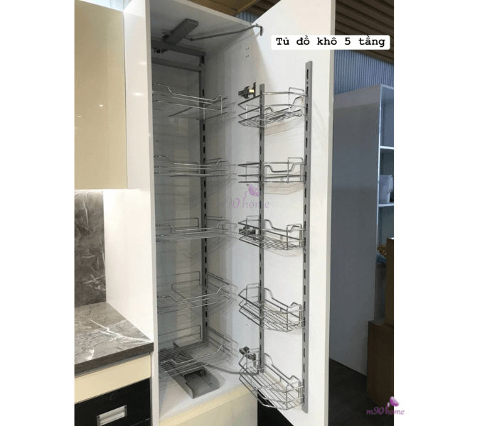 Hình thực tế tủ kho đựng đồ khô tại phụ kiện bếp M90home.com