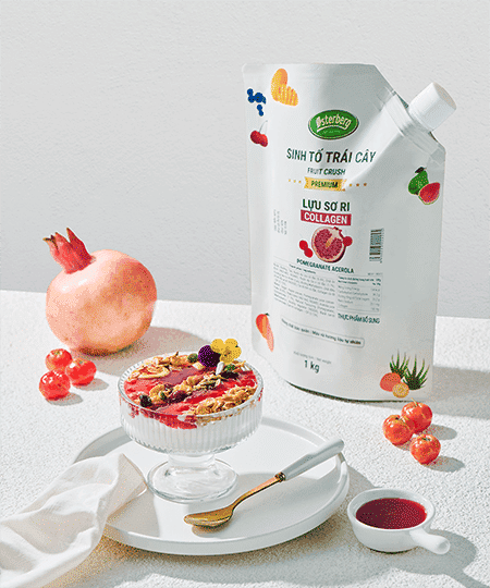 Sữa Chua Lựu Sơ Ri Collagen