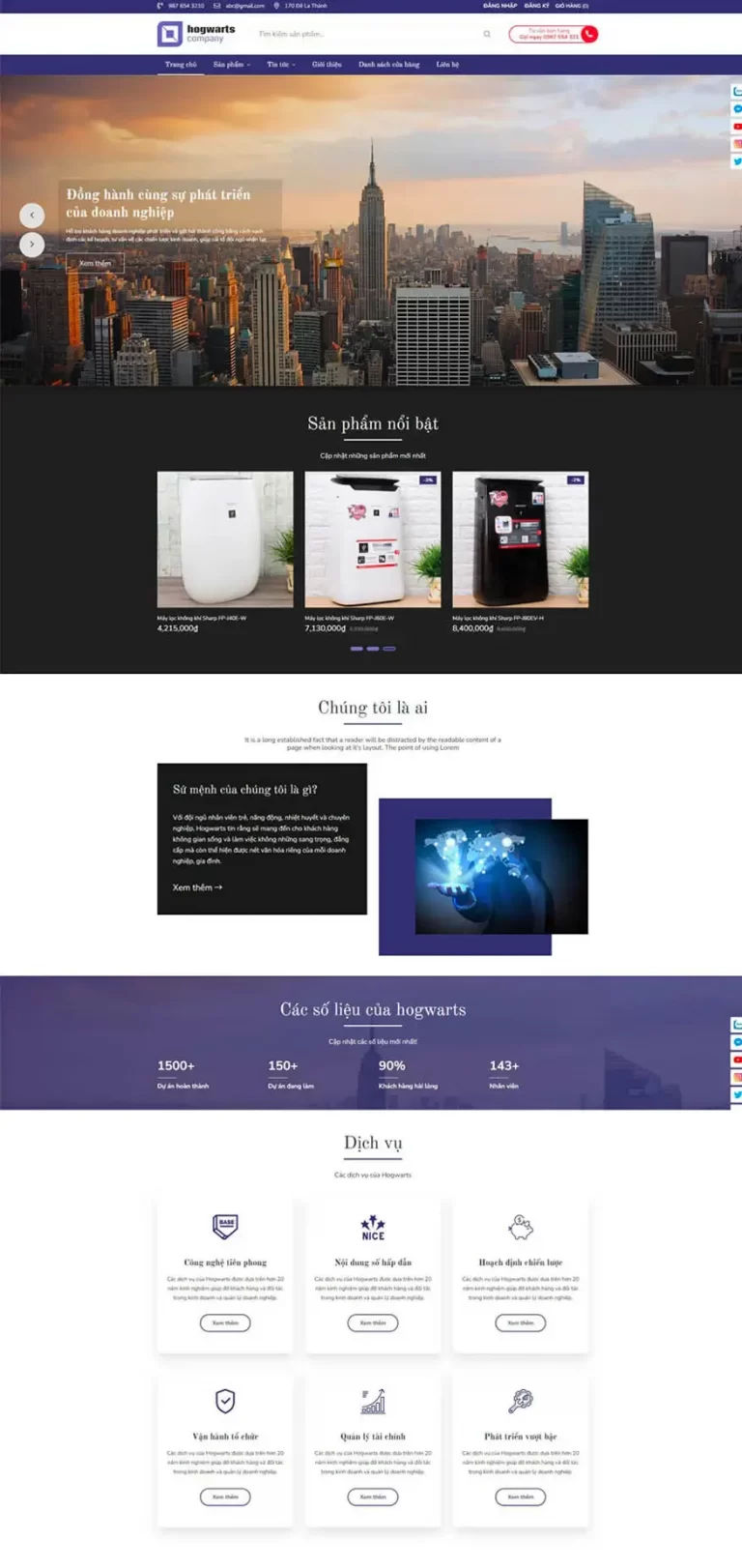 mau-thiet-ke-website-hogwarts-company