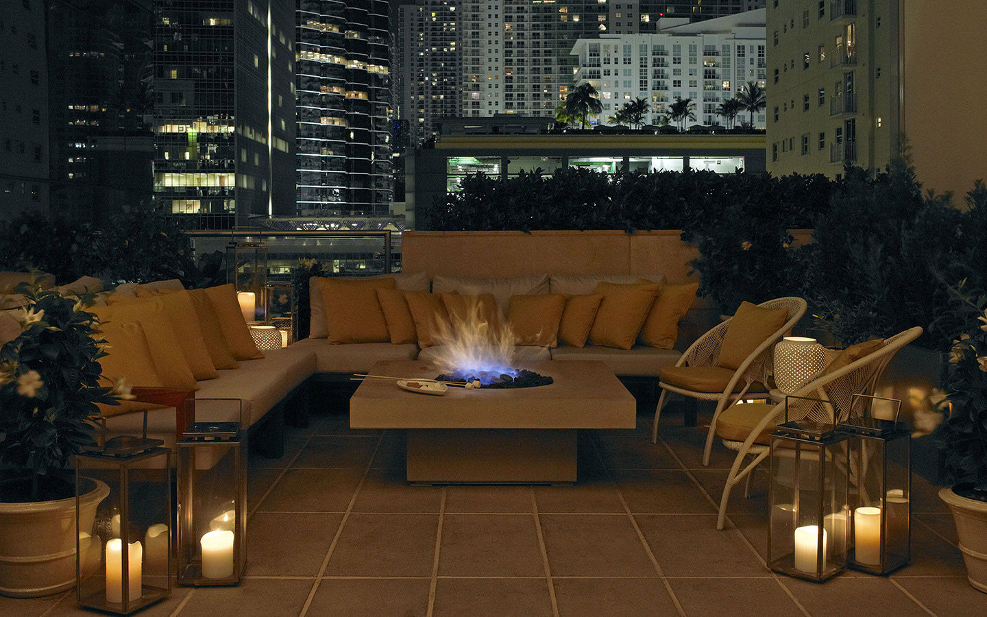 The Terrace At Edge Steak Bar Im Downtown Miami Area Brickell