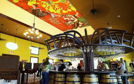 Schnebly Redland's Winery & Brewery wine tasting area wine tasting area