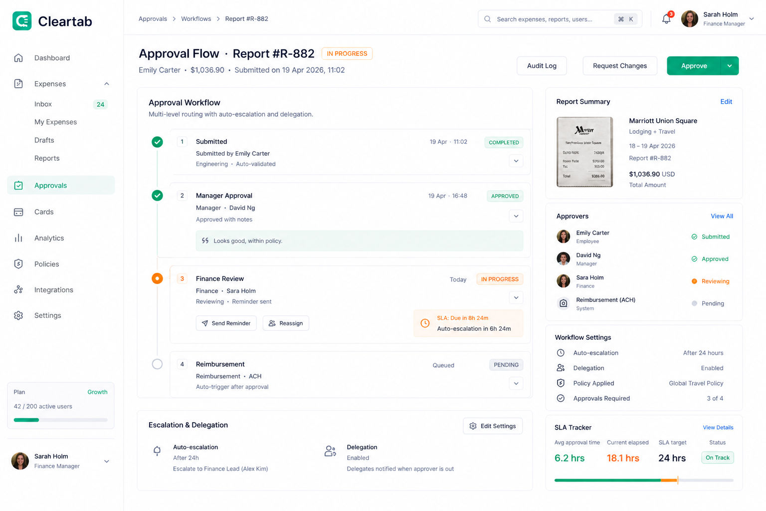 Cleartab – Corporate Expense Management screenshot 3
