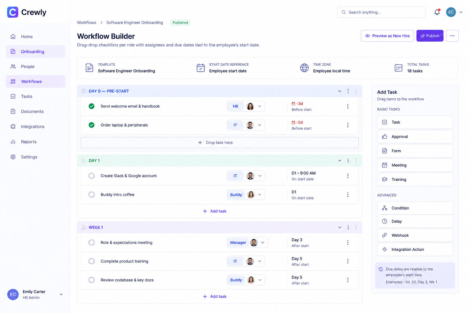 Crewly – Employee Onboarding Automation screenshot 1