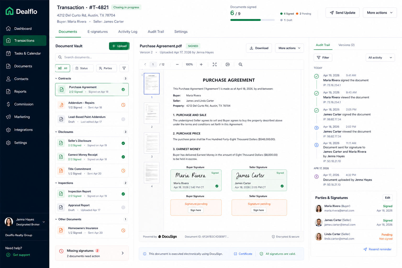 Dealflo – Real Estate Transaction Automation screenshot 3