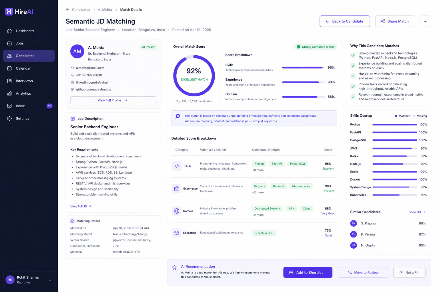 HireAI – AI Recruitment Platform screenshot 3