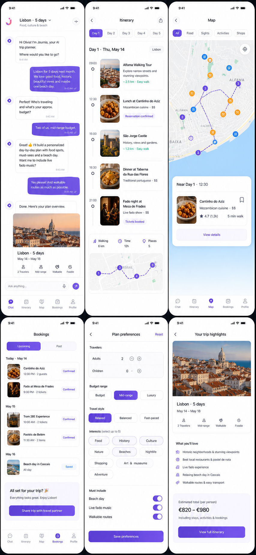 Journia – AI Concierge & Personalized Trip Planning screenshot 1
