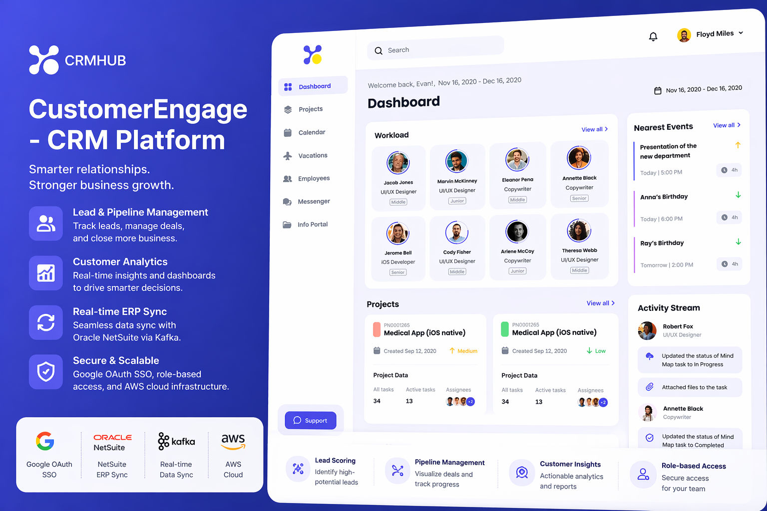 CustomerEngage - CRM Platform