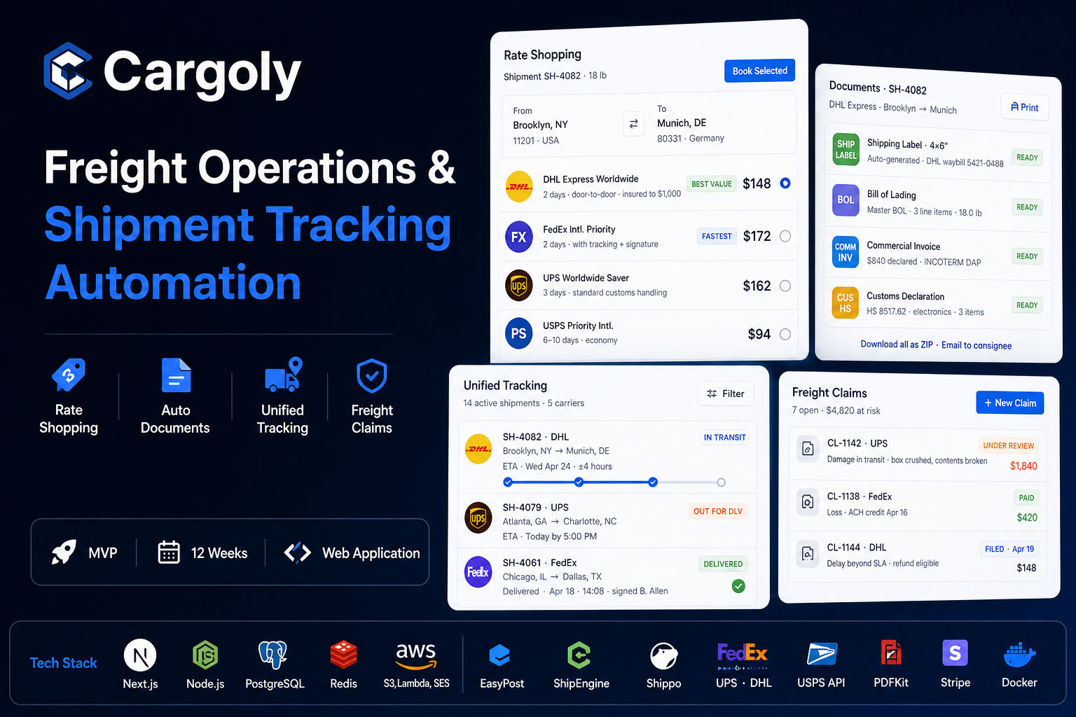 Cargoly – Freight Operations & Shipment Tracking Automation