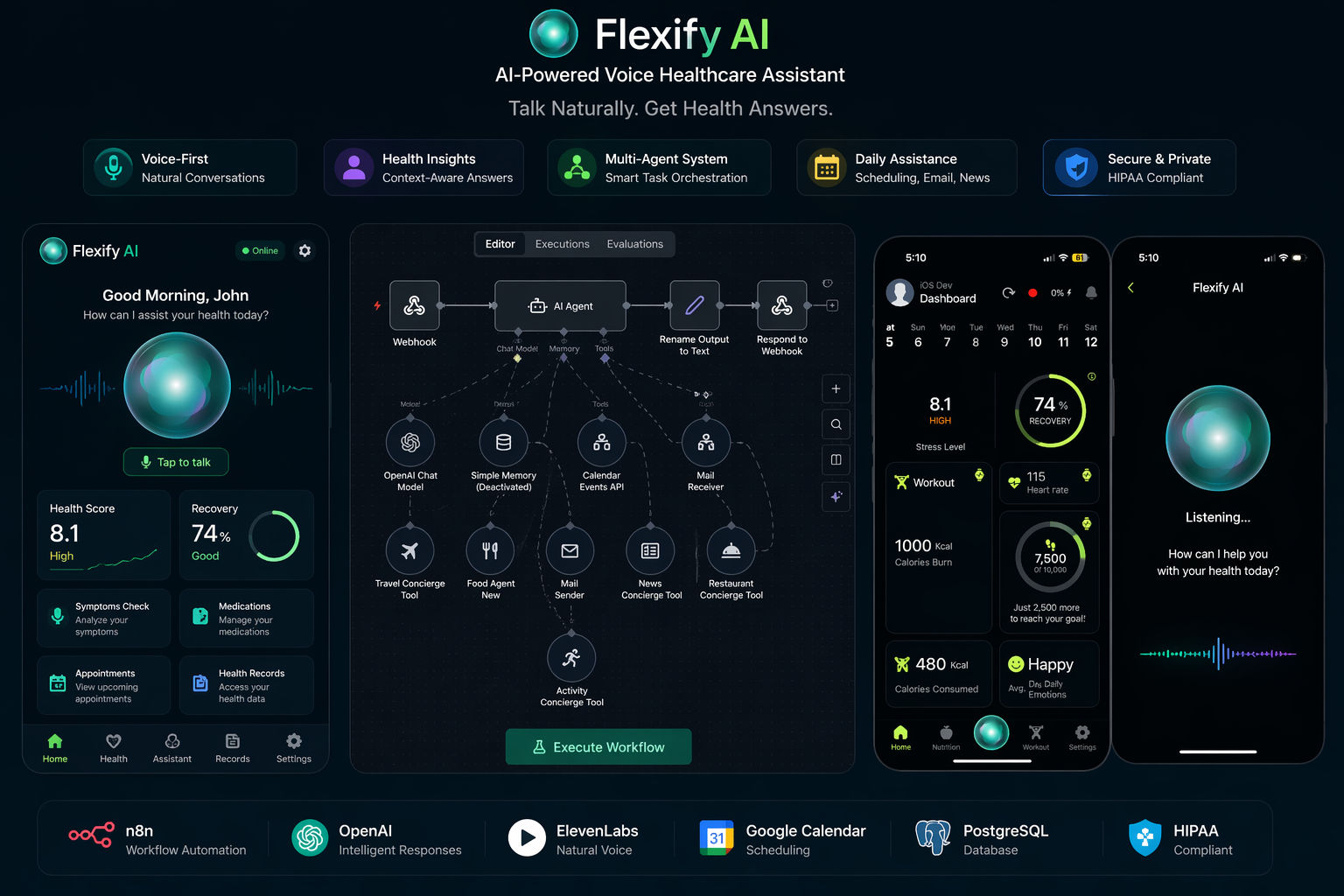 Flexify – AI-Powered Voice Healthcare Assistant